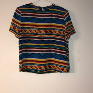 Womens Floral Short Sleeve Loose Casual Blouse Top